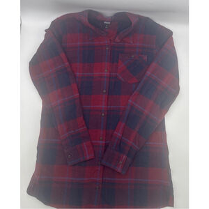 Women's PATAGONIA Size M Plaid Organic Cotton Flannel Button Down Shirt